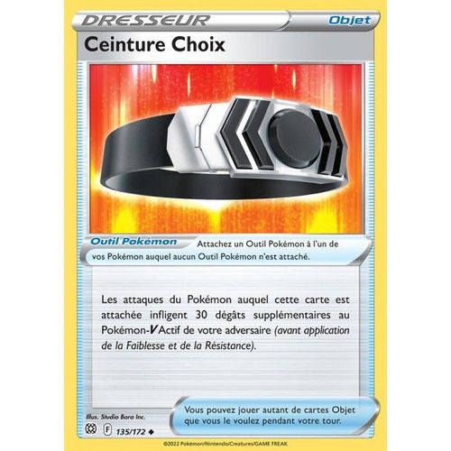 Carte Pokemon - Ceinture Choix - 135/172 - Épée Et Bouclier 9 - Stars Etincelantes - Eb9 -Vf