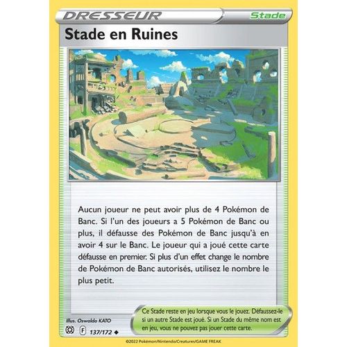 Carte Pokemon - Stade En Ruines - 137/172 - Épée Et Bouclier 9 - Stars Etincelantes - Eb9 -Vf
