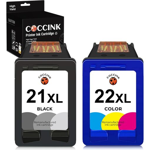 Cartouches D'encre Compatibles HP 21+22 XL Pour Deskjet F2100 F2120 F2180 Etc. - Druckfuxx