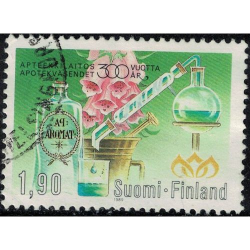 Finlande 1989 Oblitéré Used 300 Ans Des Pharmacies Finlandaises Y&t Fi 1050 Su
