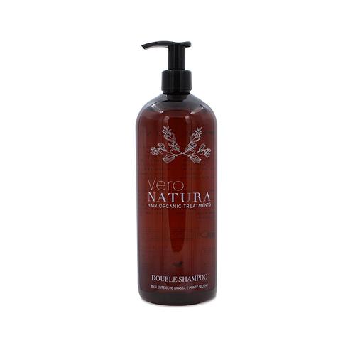 Vero Natura Double Bivalent Shampooing Pour Cuir Chevelu Et Cheveux Gras Et Pointes Sèches, Sans Sls Ni Sles, Lt, Made In Italy Transparent