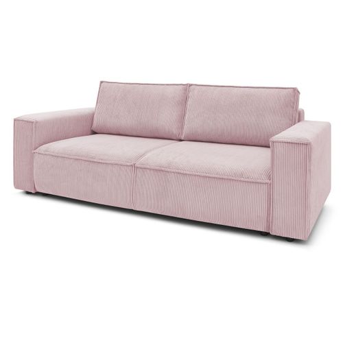 Canapé Droit Convertible Coffre Nihad Violet