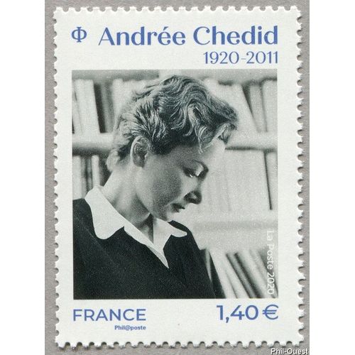 France 2020, Très Beau Timbre Neuf** Luxe Yvert 5388, Centenaire De La Naissance D'andrée Chedid, Poétesse, Romancière, Dramaturge, Parolière.