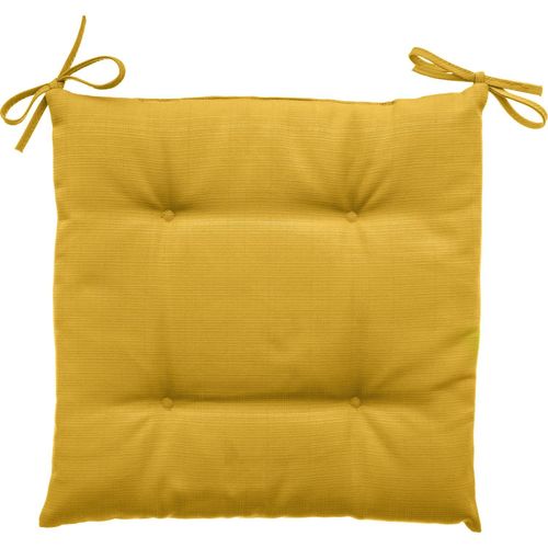 Galette De Chaise D'extérieur Korai - 40 X 40 Cm - Jaune Moutarde