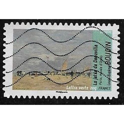 Timbre N°A.836 Y & T  Lettre Verte 20g. Série Artistique Avant Et Après L¿Impressionnisme Tableaux Sur Le Thème De L¿Eau "La Jetée De Deauville" De Louis-Eugène Boudin 