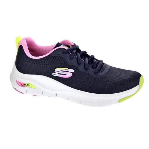 Skechers Arch Fit Baskets Basses Femme Noir