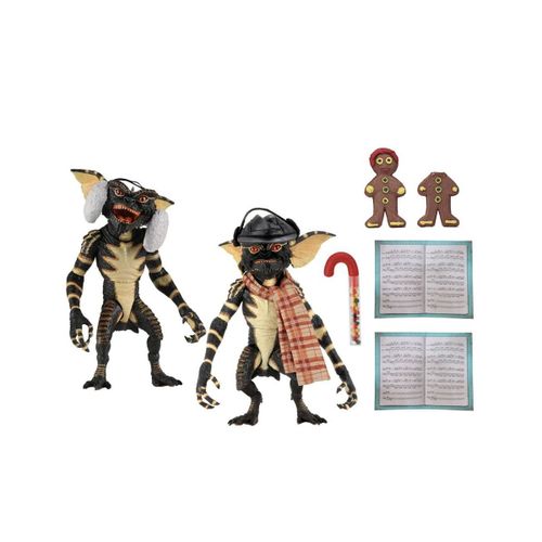 Gremlins - Pack 2 Figurines Christmas Carol Winter Scene Set 2 15 Cm