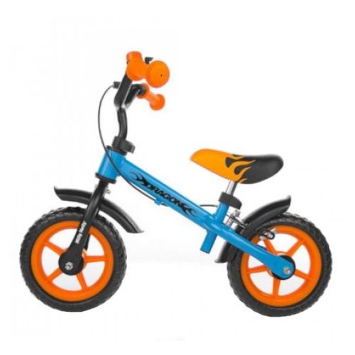 Balance Bike Dragon Avec Frein Orange-Bleu