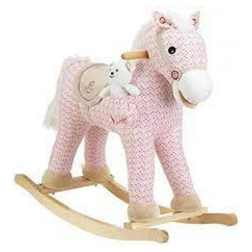 Cheval À Bascule Poney Rose