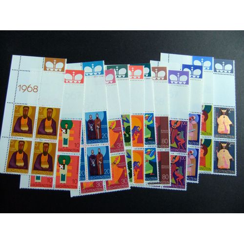  Liechtenstein 1968-71 Patrons D'églises Yvert 434 / 445 ** Mnh Incomplet Manque 437 A