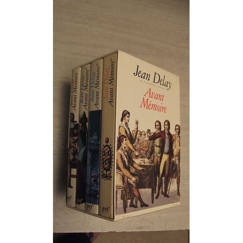  Avant Mémoire  Jean Delay 4 Tomes Sous Emboitage