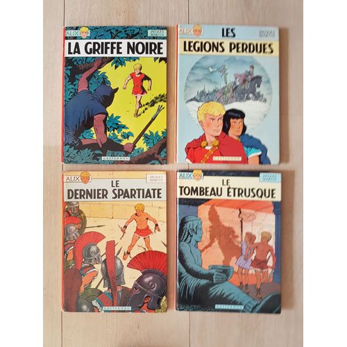 Lot De 4 Bd: Les Aventures D'alix: T5-6-7-8: La Griffe Noire - Les Legions Perdues - Le Dernier Spartiate - Le Tombeau Etrusque De Martin