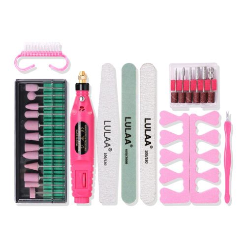 Lime À Ongles Électrique Portable, Outil De Manucure, Dissolvant De Vernis À Ongles, Lime Pour Nail Art, Dissolvant De Cuticules Pour Réparer Les Ongles, 1 Ensemble 