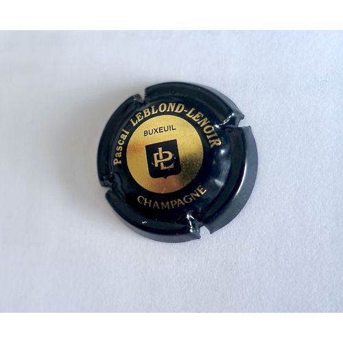 Capsule De Champagne Pascal Leblond-Lenoir, Buxeuil. Bleu Nuit Et Or.
