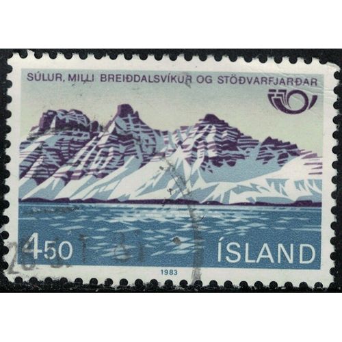 Islande 1983 Oblitéré Used Mont Súlur Montagne Randonnée Tourisme Y&t Is 549 Su