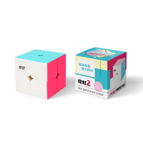 Cube Magique Qidi Édition Fluo, 2x2, 3x3, Cube De Vitesse, Feuilles D'Érable, Jouet Éducatif Pour Enfants