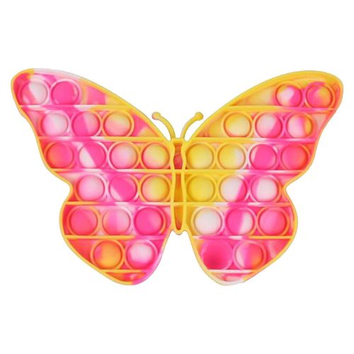 Boule À Bulles En Forme De Papillon Arc-En-Ciel Pour Enfant, Jouet Sensoriel Anti-Stress En Silicone, Cadeau De Nouvel An