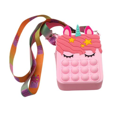 Jouet Anti-Stress Pour Enfants, Licorne, Sac Messager À Fossettes Simple, Fidget Toys, Push Bubble, Livraison Gratuite, Nouvelle Collection 2021