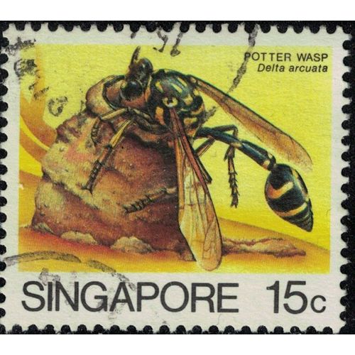 Singapour 1988 Oblitéré Used Insecte Delta Arcuata Su