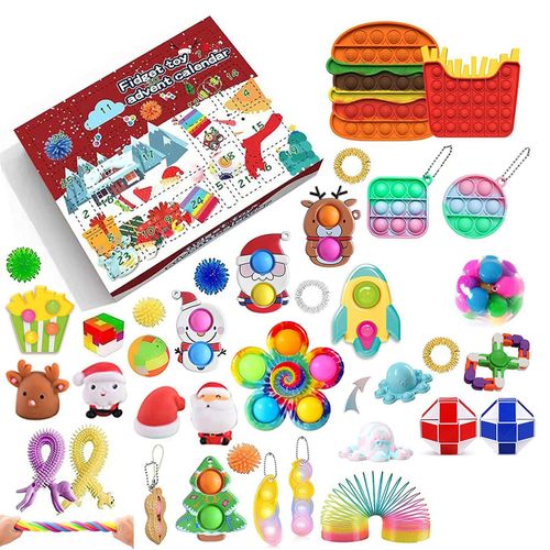 Calendrier De L'Avent Compte À Rebours De Noël, Ensemble De Jouets Anti-Stress Pour Parents Et Enfants, Cadeaux D'Halloween, Jouet Éducatif Précoce