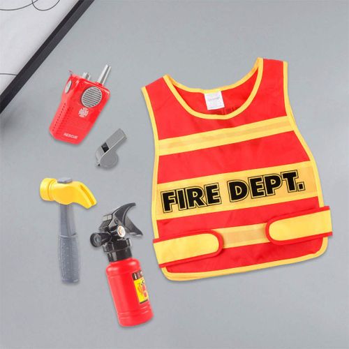 Déguisement De Pompier, Accessoires De Mascarade, Jouets Pour Enfants Garçons En Bas Âge