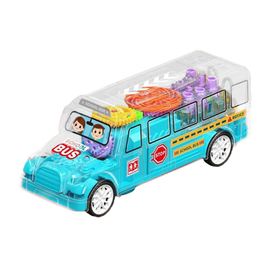 Jouet Garçon Jouet Bus Électrique Avec Musique Et Lumières - Bus à Piles Portes Ouvrantes Pour Enfants Jouet Transport