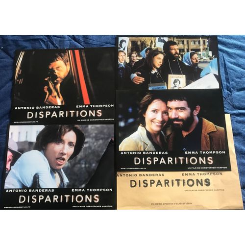 Disparitions - Jeu De 4 Photos D'exploitation Cinématographique - Format 21x28 Cm - Un Film De Christopher Hampton Avec Antonio Banderas, Emma Thompson, Leticia Dolera, Kuno Becker - Année 2004