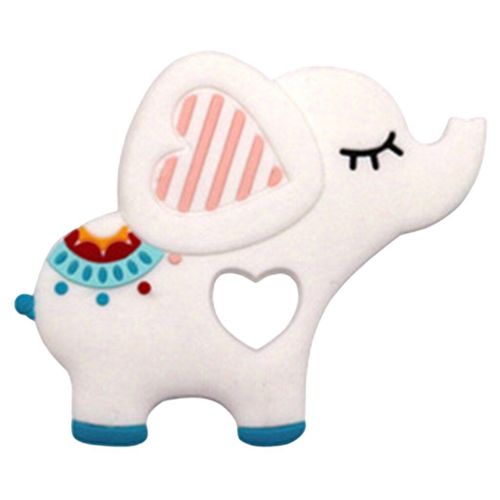 Jouets De Dentition En Forme D'Éléphant Pour Bébé, Massage Des Gencives, Molaires Sans Bavures, Molaires En Gel De Silice Souple, Dessin Animé Pour Tout-Petit