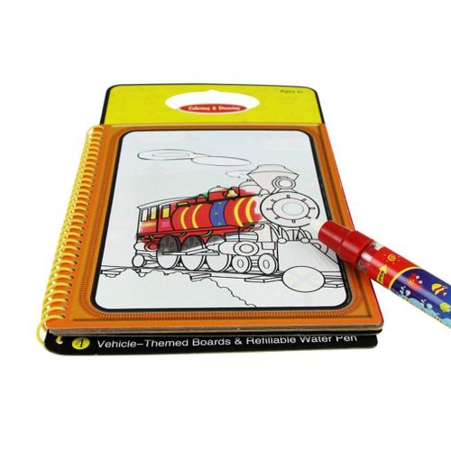 Planche Magique De Peinture À L'Eau Pour Enfants, Jouets De Dessin, Éducation Pour Enfants, Coloriage Avec 1 Stylo, Livre De Gribouillage Cognitif, Circulation Des Animaux