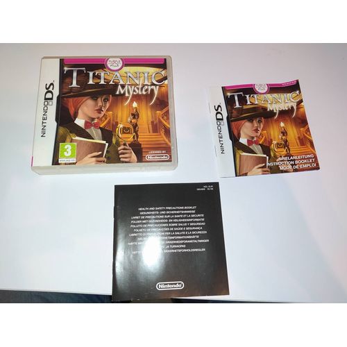 Titanic Mystery Boite Vide Avec Notice Jeu Nintendo Ds