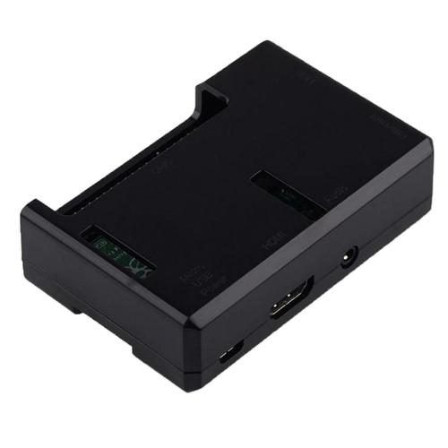 Housse noire pour Raspberry Pi 2B 3B 3B + prise en charge du câble GPIO 40pin avec une excellente Dissipation thermique Noir