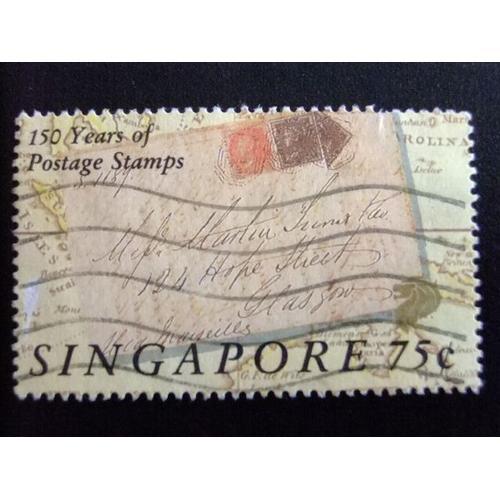 51 Singapour Singapour 1990 / Premier Timbre Du 150 Anniversaire / Yvert 474 Fu Sg 620 Fu