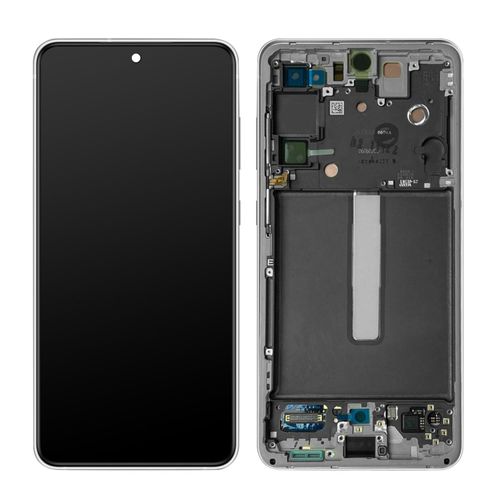 Écran Lcd Vitre Tactile Châssis Samsung Galaxy S21 Fe Original Samsung Blanc