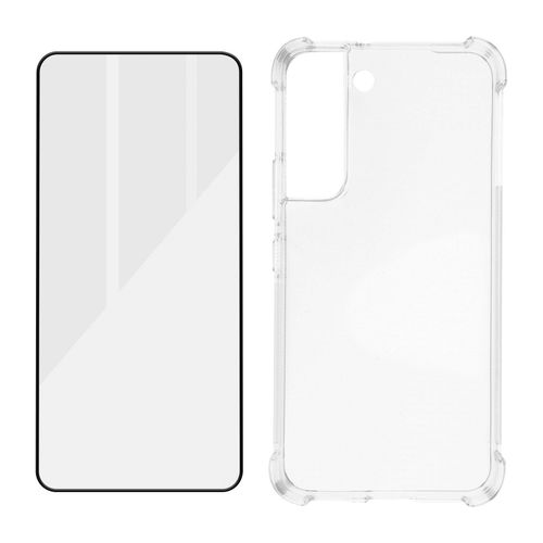 Pack Protection Samsung Galaxy S22 Coque + Verre Trempé Transparent