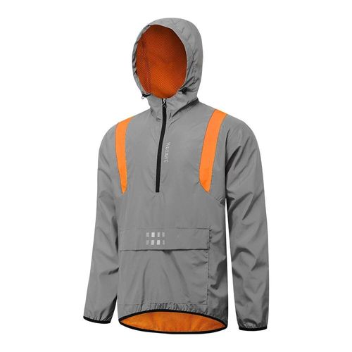 Wosawe-Veste De Cyclisme À Capuche Pour Homme,Coupe-Vent,Imperméable,Douce,Printemps Automne