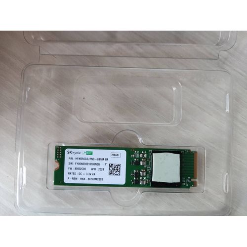 Disque SSD SK Hynix 256 Go interne M.2" NVMe 2280 HFM256GDJTNG-8310A BA