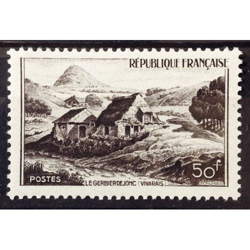 Mont Gerbier De Jonc 50f (Impeccable N° 843) Neuf** Luxe (= Sans Trace De Charnière) - Cote 3,00 - France Année 1949 - Brn83 - N16971
