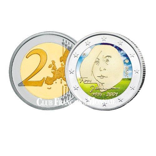 Pièce De 2 Euro Finlande 2014 Colorisée - 100 Ans De Tove Jansson