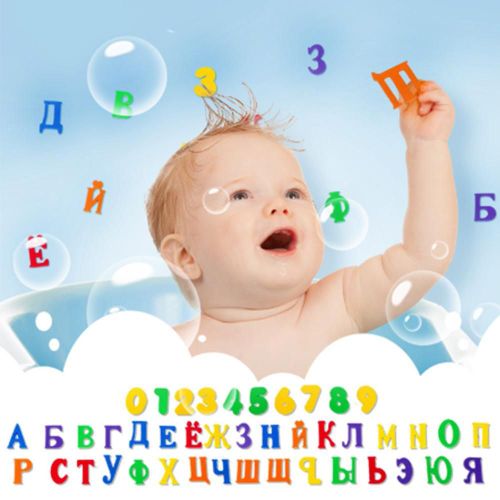 Puzzle En Lettres Alphanumériques, Jouets De Bain Doux Eva Pour Enfants, Jouets D'Eau De Salle De Bain Pour Bébé, Jouet Éducatif À Aspiration Précoce, 43 Pièces