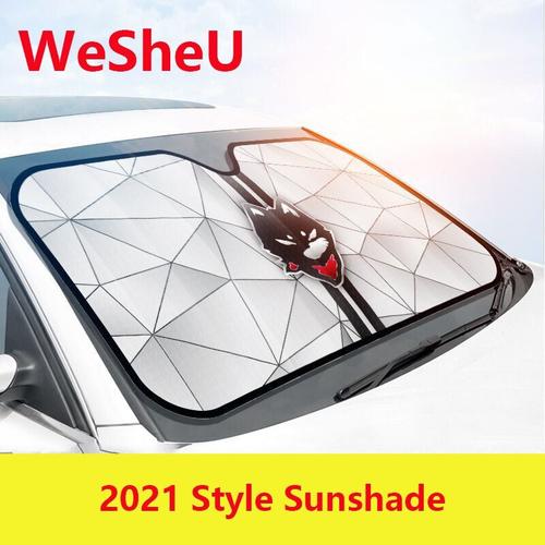 Pare-soleil chauffant pour voiture, Protection solaire, pare-brise pour  fenêtre - Type WHITE