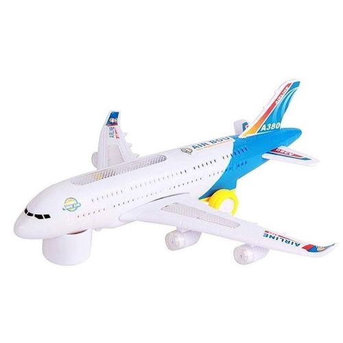 Lumières Clignotantes Électriques, Modèle D'Avion A380, Sons Musicaux, Jouet À Assembler
