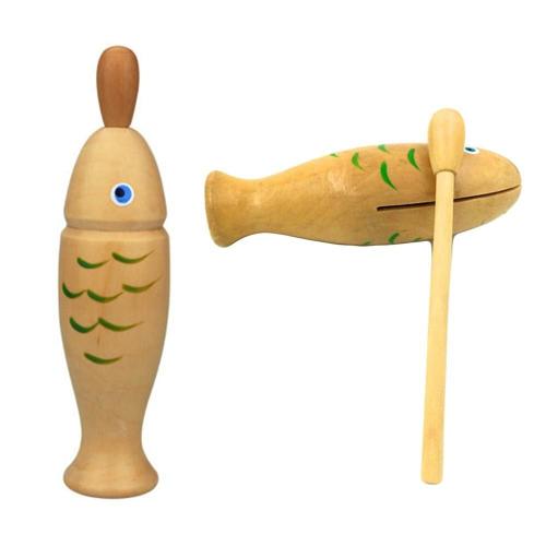 Tambour De Rythme En Bois En Forme De Poisson, Instruments De Frappe, Jouets Éducatifs À Percussion, Instrument De Musique Pour Enfants, Jouets Cognitifs