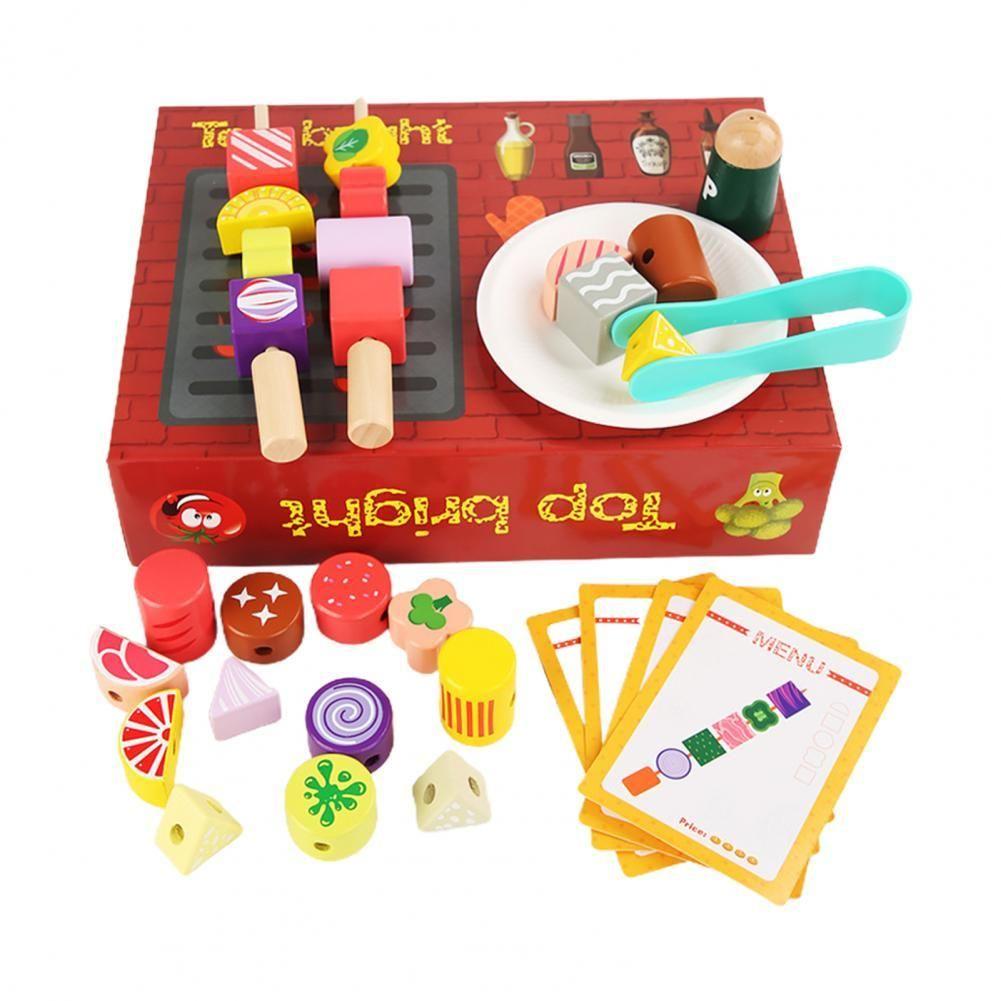 1 ensemble de jouets pour enfants barbecue portable jouet