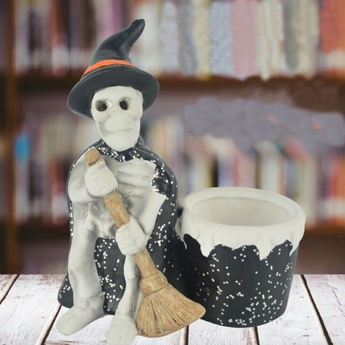 Porte-Stylo Amusant Pour Halloween, Cendrier De Bonhomme De Neige, Figurine De Crâne Délicate Créative, Collection Artisanale En Résine, Décoration, Jouet Gag, Cadeaux