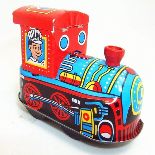 Jouet Mécanique Rétro Mécanique Pour Enfants, Collection Classique, Horloge, Métal, Étain, Locomotive, Train, Robot, Rappel, Cadeau