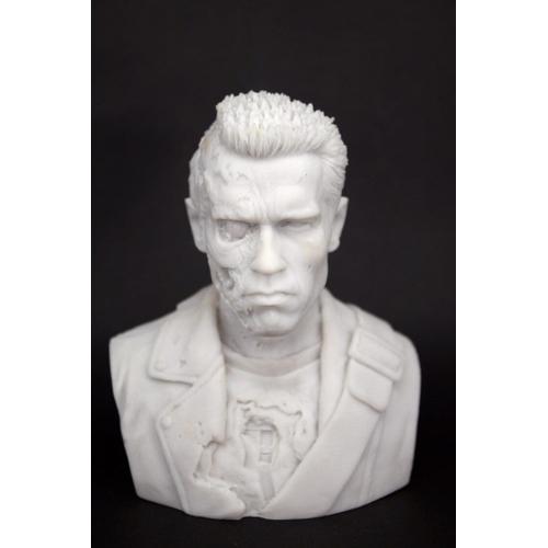 Figurine Terminator T800 Buste Arnold Schwarzenegger, 12cm, Statue En Résine, Jouet De Combat, Collection De Dégâts, Modèle De Décoration De Bureau