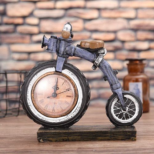 Sculpture Vintage De Moto, Simulation, Modèle D'Horloge, Sculpture D'Art En Résine, Figurine, Décorations Pour La Maison