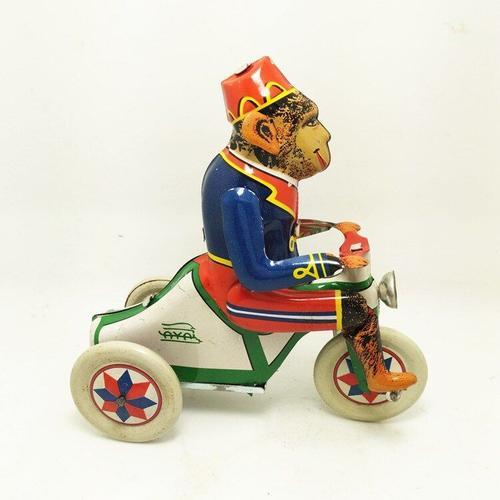 Jouet Mécanique Pour Adulte Collection Rétro Jouet À Remonter En Métal En Forme De Singe Cirque Tricycle Mécanique Horloge Figurines Cadeau