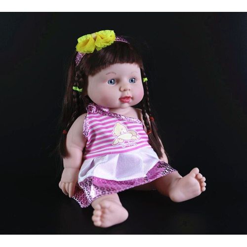 Jupe À N¿Ud Papillon Pour Fille, 30cm, Yeux Bleus, Poupée Très Mignonne, Nouveau-Né, Modèle, Cadeau Pour Fille