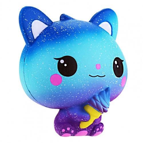 Jouet À Presser En Forme De Chat De Dessin Animé, Jouet À Presser, Multicolore, Doux, Anti-Stress, Décompression, Pour Enfants Et Adultes